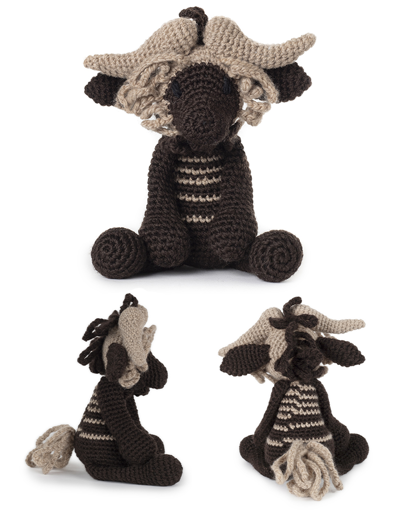 toft owen the wildebeest amigurumi crochet animal